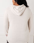 A Tad Chilly Waffle Knit Hoodie