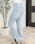 Alexis High Rise Control Top Slit Hem Slim Bootcut Jeans