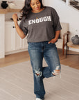 Always Enough Graphic Tee in Charcoal