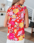 Among The Flowers Floral Top