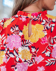 Among The Flowers Floral Top