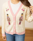 Beige and Pink Nutcracker Sweater