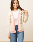 Beige and Pink Nutcracker Sweater