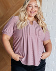 Best Chance Pleat Front Blouse