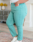 Bridgette High Rise Garment Dyed Slim Jeans in Aquamarine
