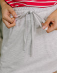 Call it What you Wanna Drawstring Skort in Grey