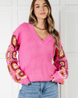 Can't Stop this Feeling V-Neck Knit Sweater