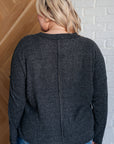 Casual Tuesday Ribbed Knit Sweater in Black