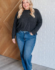 Casual Tuesday Ribbed Knit Sweater in Black