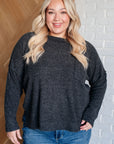 Casual Tuesday Ribbed Knit Sweater in Black