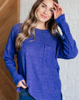 Casual Tuesday Ribbed Knit Sweater in Bright Blue