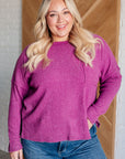 Casual Tuesday Ribbed Knit Sweater in Light Plum