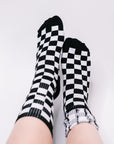 Check Yo'Self Quarter Socks
