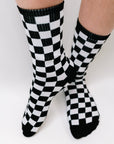 Check Yo'Self Quarter Socks