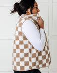 Check it Out Checkered Fleece Vest