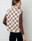 Check it Out Checkered Fleece Vest