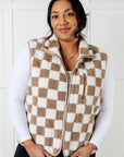 Check it Out Checkered Fleece Vest