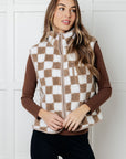 Check it Out Checkered Fleece Vest