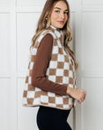 Check it Out Checkered Fleece Vest