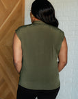 Classic Surplice Front Top in Olive