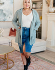 Always Be There Cargo Denim Skirt