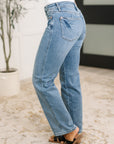 Corrine Mid Rise Control Top Vintage Straight Jeans