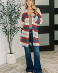 Definitely Dapper Striped Knit Cardigan