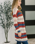 Definitely Dapper Striped Knit Cardigan