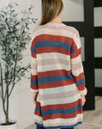 Definitely Dapper Striped Knit Cardigan