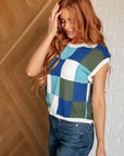 Disco Darling Checkered Sleeveless Sweater