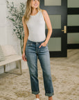 Doris Mid Rise Boyfriend with Adjustable Back Tab + Hollywood WB