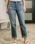 Doris Mid Rise Boyfriend with Adjustable Back Tab + Hollywood WB