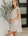 Easy Hustle High Neck Dress in Ash Mocha