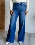 Eliza High Rise Control Top Retro Wide Leg Jeans