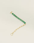 Esmeralda Toggle Bracelet in Green
