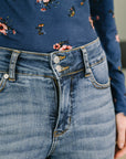 Eva High Waist Flare Tummy Control Double Button WB