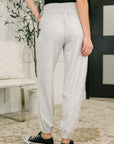 Every Second, Every Hour Jogger Bottoms in Heather Grey