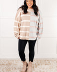 Exceptional Thought Striped Patchwork Sweater