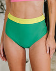 Fiji Color Block Swim Bottoms