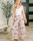 Follow the Flow Wide Leg Floral Bottoms