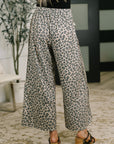 Follow the Flow Wide Leg Leopard Print Bottoms