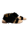 Fringe Star Sandal in Black