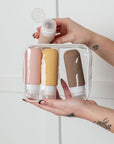 From Here to There Toiletry Travel Bottles in Neutral