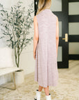 Glam Dress and Cardigan Set in Wine