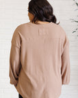 Good Things Are Coming V-Neck Top in Coffee