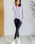 Good Things Are Coming V-Neck Top in Lavender