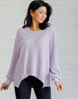 Good Things Are Coming V-Neck Top in Lavender
