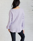 Good Things Are Coming V-Neck Top in Lavender