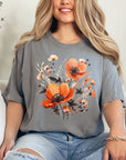 Fall Floral Graphic Tee