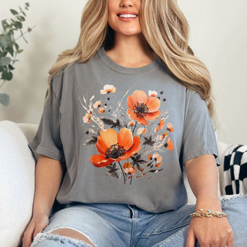 Fall Floral Graphic Tee